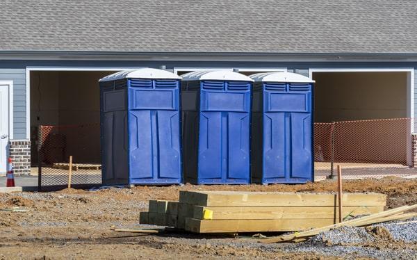 construction site portable restrooms offers weekly cleaning and maintenance services for all of our portable toilets on work sites